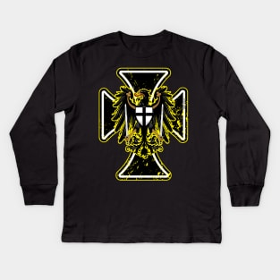 Teutonic Order REVISED   (dark tees) Kids Long Sleeve T-Shirt